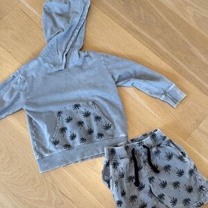 MISH Grey Sweatshirt + Short Set